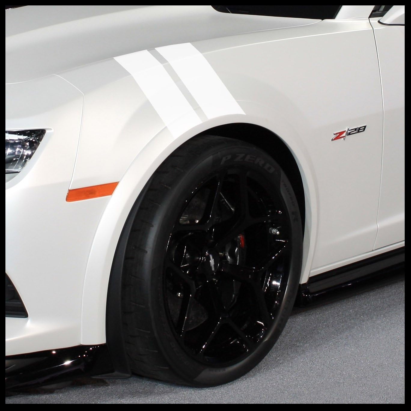 Sticker Connection 2010-2015 Camaro Hash Mark Fender Stripes (White)