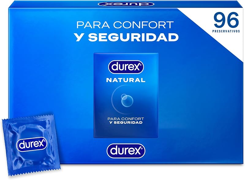 Pack Preservativos Natural, para Confort y Seguridad, 96 condones