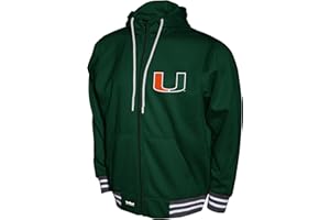 Franchise Club Mens College Teams Lightweight Embroidered Logos Full Zip Hooded Jacket