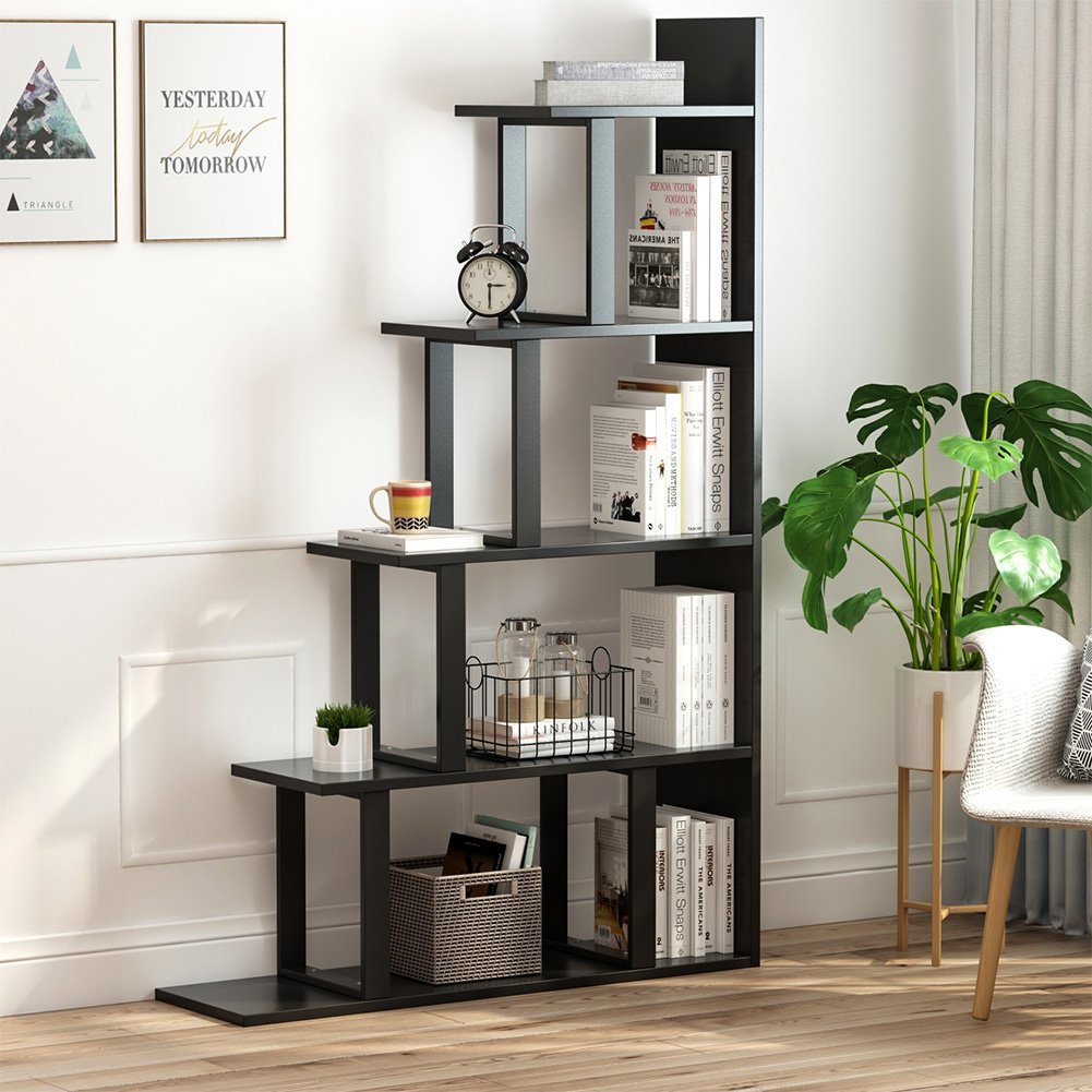Tribesigns 5Shelf Ladder Corner Bookshelf, Modern Simplism Style 63