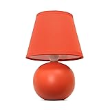 Simple Designs LT2008-ORG Mini Ceramic Globe Table