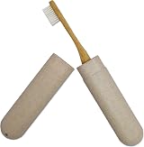 Dental Aesthetics Eco Wheat Straw Toothbrush Travel Case White view 4
