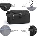 Etercycle Hanging Toiletry Bag Travel Wash Bag Black Nylon Waterproof view 4