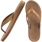 ONCAI Women's Flip Flops Arch Support Yoga Mat Summer Beach Woman Thong Sandals with Orthotic Rubber Soles(US Size 5-11)