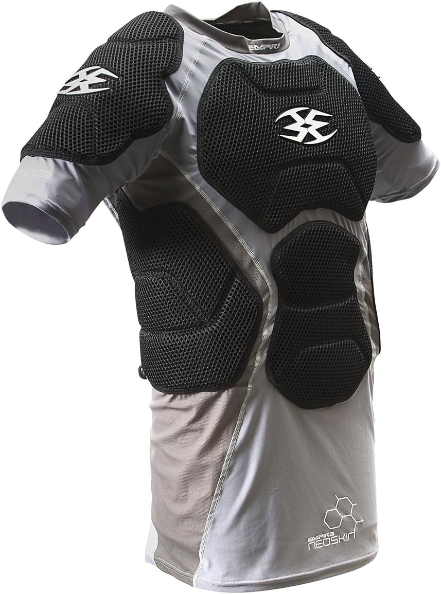 Empire Paintball Neoskin Chest Protector - Black/Grey - Small/Medium : Sports & Outdoors