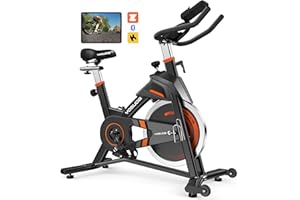 YOSUDA Indoor Cycling Bike Stationary - Exercise Bike for Home Gym with Comfortable Seat Cushion, Silent Belt Driver (2024 version)