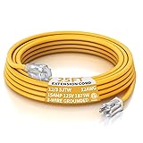 PLUGTUL 12 Gauge Extension Cord 25 Ft, Heavy Duty