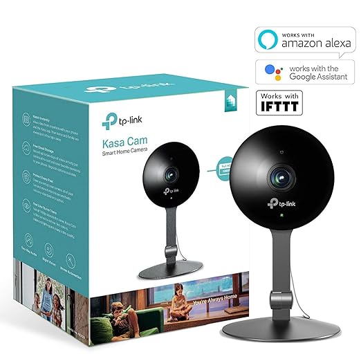 TP-Link Kasa Smart Indoor Cloud-Kamera, kompatibel mit Alexa (Echo Spot, Echo Show und Fire TV, Google Home/Chromecast und IF