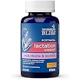 Mommy's Bliss Postnatal Lactation Support, Contains Milk Thistle, Shatavari, and Lecithin, 1 Bottle (60 Capsules)