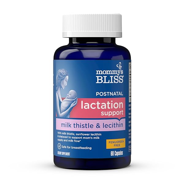 MOMMY’S BLISS POSTNATAL LACTATION SUPPORT, CONTAINS MILK THISTLE,...