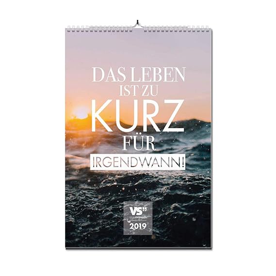 VISUAL STATEMENTS Wandkalender 2019; Kalender DIN A3; Kalender mit