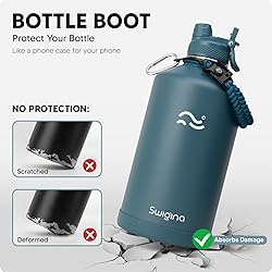 Swigina [2-IN-1 LID] Gallon Insulated Water Bottle
