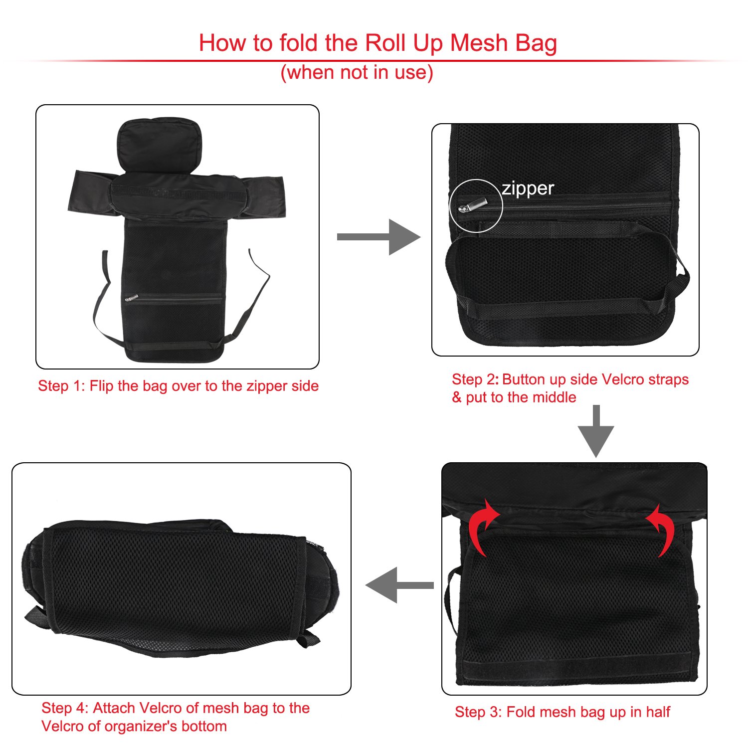 Stroller Organizer Black, ProCIV Universal Baby Stroller Bag Fits All Strollers Premium Deep Insulated Stroller Cup Holders Extra-Large Storage Space for iphones Diapers Cups Toys