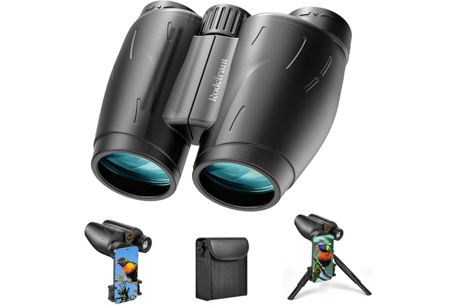 25x30 Professional Large Eyepiece Binoculars for Adults - Complete Kit with Phone Adapter, Tripod Adapter, Waterproof and Compact for Outdoor Adventures
