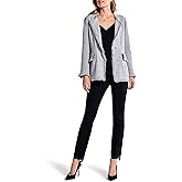 NIC+ZOE Women's Fringe Mix Knit Blazer