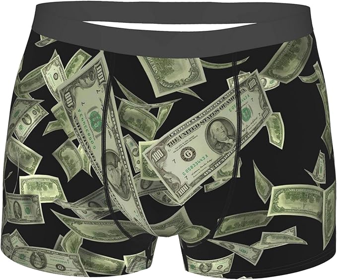United States Hundred Money Symbol Dollar Men's MicroStretch Boxer