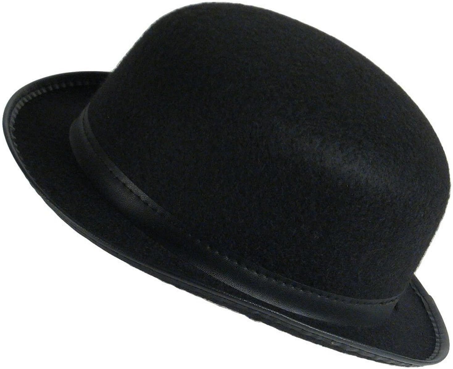 black derby hat