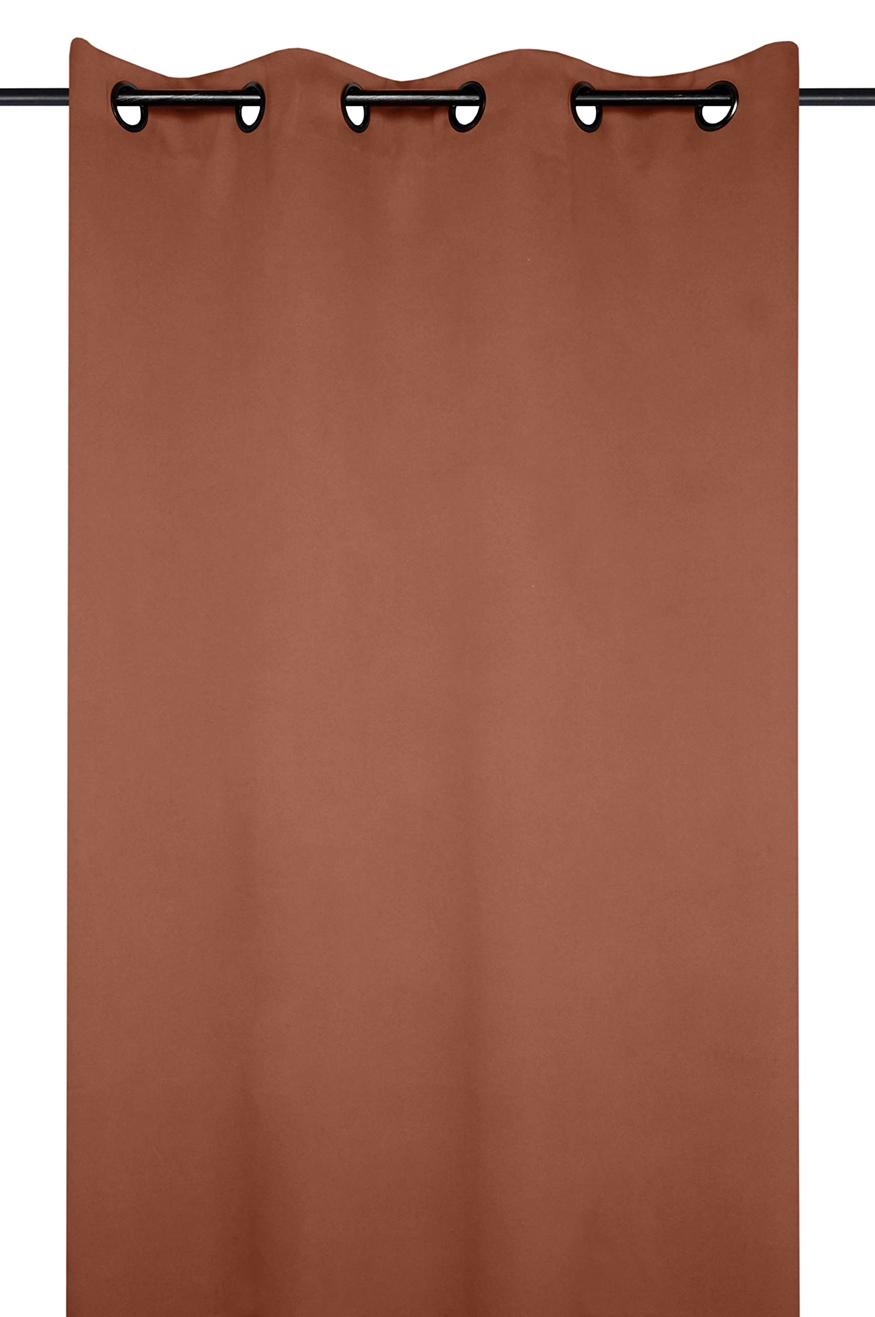 Lovely Casa Notte Cognac Window Treatments Privacy Curtain, 135 x 250 cm, 100% Polyester