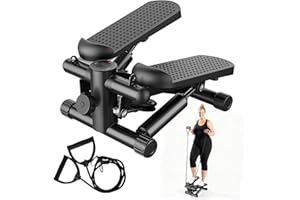 AidolyMini Stepper Machine for Indoor Fitness, Portable Home Gym Stepper for Full Body Workout, 300LBS Capacity