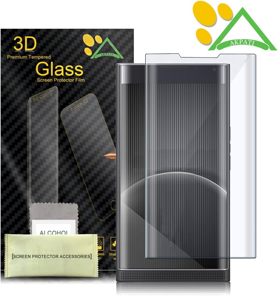 BlackBerry Priv Screen Protector, Akpati 3D Full Coverage Tempered Glass Screen Protector for BlackBerry Priv HD Clear Anti-Bubble Film - Transparent