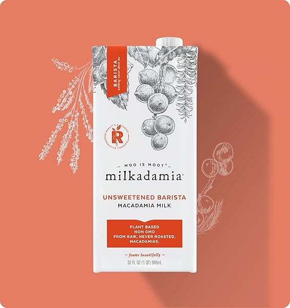 MILKADAMIA, UNSWEETENED BARISTA MACADAMIA MILK, 32 FL OZ