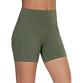 Dragon Fit Women's Workout Shorts High Waist Tummy Control Breathable Biker Shorts for Gym Running 5"