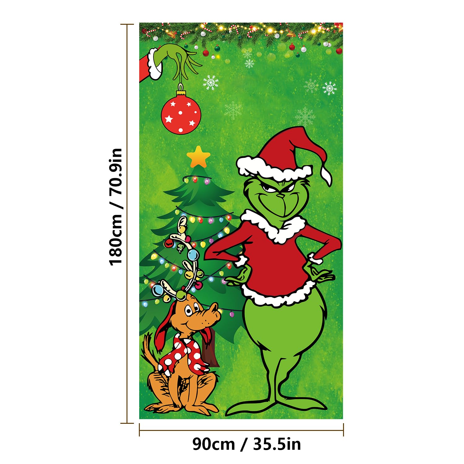 Christmas Decorations Christmas Decor Door Cover Xmas Porch Door Sign Welcome Banner for Indoor Outdoor Wall Home