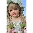 KOKOMANDY Reborn Baby Dolls Girl 22 Inch Silicone Full Body That Look Real Life Reborn Newborn Baby Doll Realistic Washable Babies with Long Blonde Hair Anatomically Correct Doll Toys for Age 6+