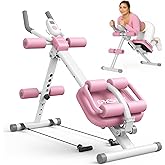 EPHESPORT Multifunctional Ab Machine, Crunch & Sit-Up Core Trainer for Stomach & Ab Workout, Adjustable & Foldable Exercise Equipment, Knee/Back Support, Full Body Workout for Home Gym