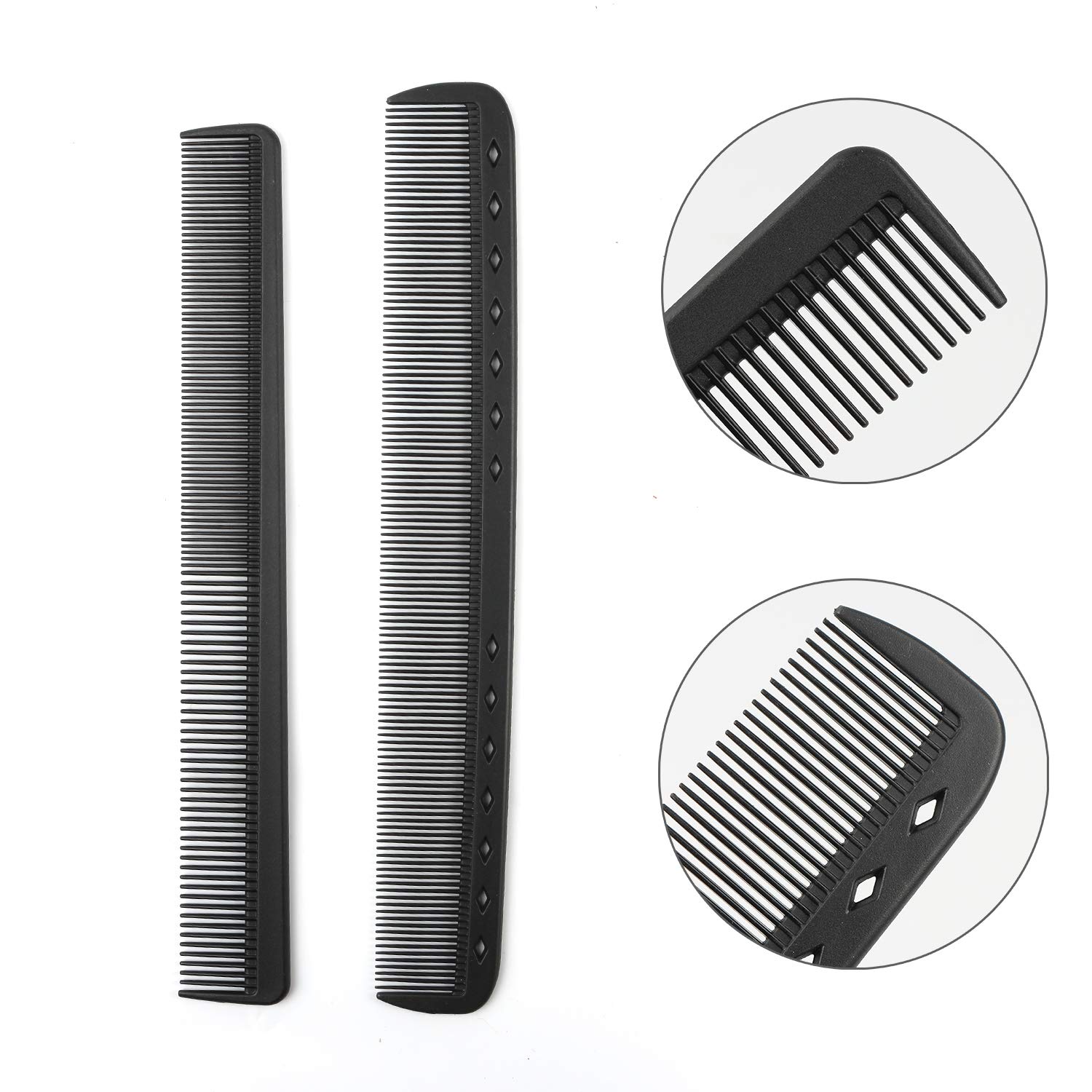 WBCBEC 6PCS Hair Stylists Styling Comb Set, Black Carbon Anti Static Heat Resistant Hair Styling Comb Set for All Kinds of Hair Types & Styles: Beauty