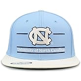 The Game NCAA Licensed North Carolina Tar Heels Flat Brim Snapback Hat, University of North Carolina Game Day Hat