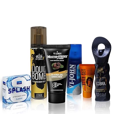 Buy Vi John Travel Grooming Kit For Men Shave Foam All Skin Type