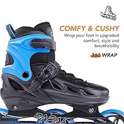 PAPAISON Adult Adjustable Inline Skates for Men