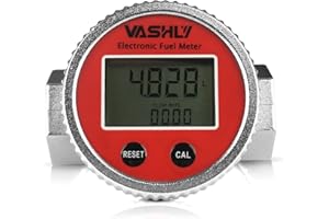 Vashly Turbine Flow Meter 3/4" inch with Digital LCD Display for Measure Diesel Kerosene Gasoline
