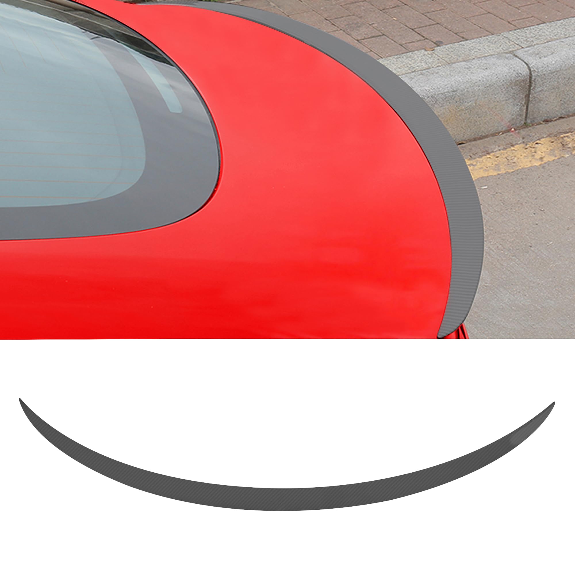 Photo 1 of Arcoche Spoiler for Tesla Model Y Performance Rear Trunk Lip Tail Lid for Tesla 2020-2024 ABS Model Y Accessories(Matte Carbon Fiber)