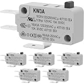 Weasch 6 Pack Micro Switch, 16A 125/250V SPDT Snap Action Limit Switch | UL Recognized Component, Firm 1.5N Actuation, for Arcade, Appliance, CNC, Replace V-15-1C25