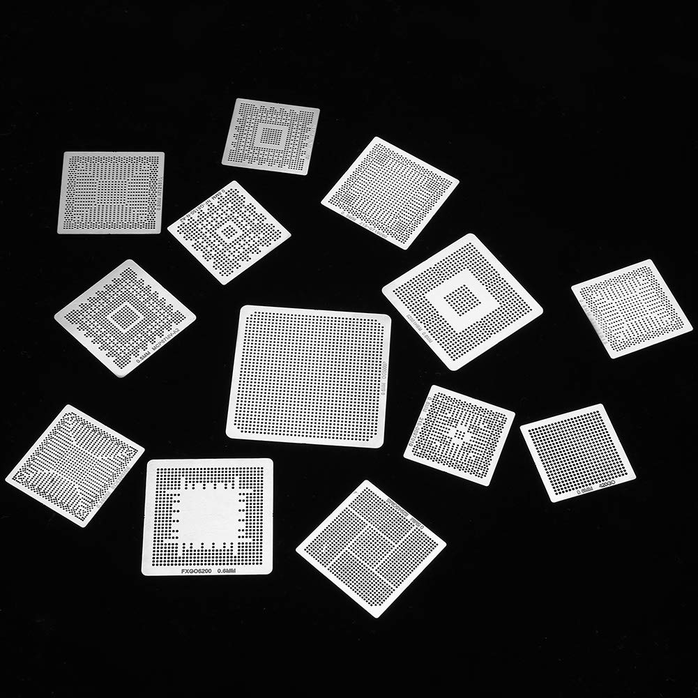 Silver BGA Stencils, BGA Heat Stencils, Graphics Card for Desktop Communication Main Board North-south Bridge Laptop