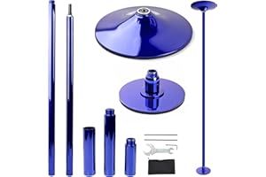 PRIORMAN Pole Dancing Pole for Home - 45mm Spinning Dance Pole with Extension, Portable Dance Pole, Great for Bedroom, Pole Dance Studio & Pole Fitness