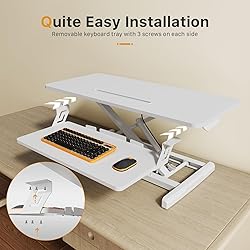 JOY worker Standing Desk Converter, 35" Wide Height