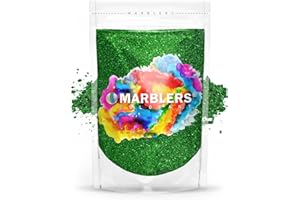 MARBLERS Mica Powder Colorant [Kelly Green Pearl] 3oz (85g) | Cosmetic | Epoxy Resin Pigment | Dye | Non-Toxic, Vegan, Cruelty-Free | Lip Gloss, Nails, Body Butter | Bath Bomb, Candle & Soap Making