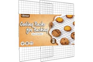 Cooling Rack for Baking 2-Pack, 16x10 Inches Baking Rack, Thick Wire Cookie Rack for Cooking, Roasting, Grilling, Drying, Ove