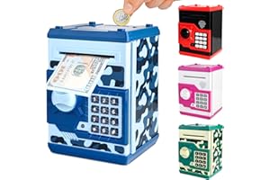 Pup Go Electronic Money Box for Children 3-12 Years, Christmas & Santa Gift for Boys, Large Capacity & Automatic Money Collec