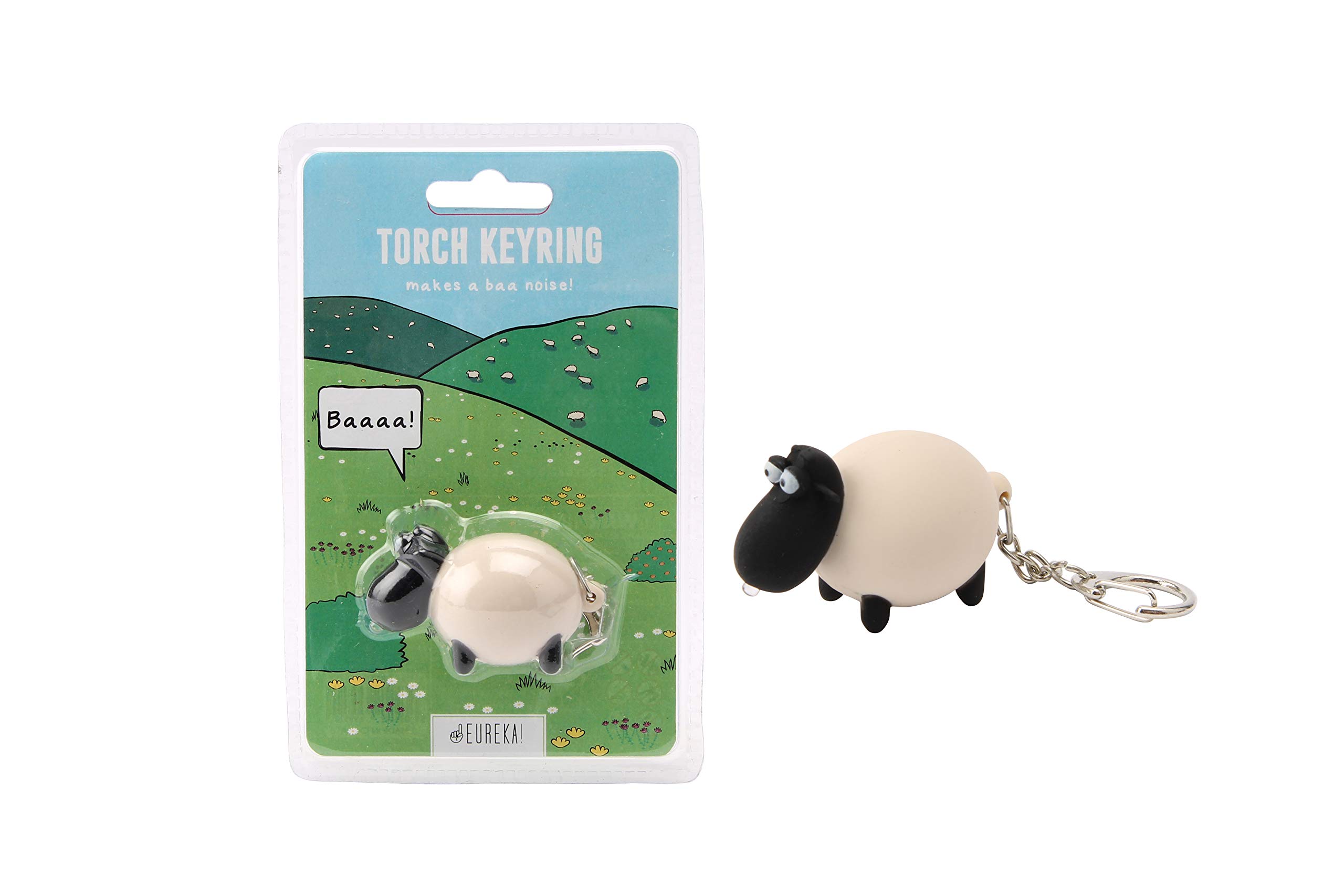 Sheep Light Up Torch Keyring | with Sound Effect | Eureka from CGB Giftware | GB02751