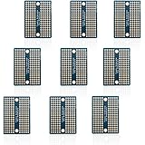 Treedix 9pcs Mini Solderable BreadBoard PCB Prototype Shield Board Double Sided Tinned Gold Plated Holes Compatible with Ardu