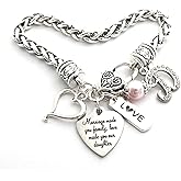 Daughter In Law Gift Charm Bracelet for Bride Step Gift Jewelry from Mother in Law Bonus