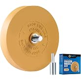S SATC Decal Eraser Wheel Adhesive Rubber Wheel 1 Pack with Adapter | Rubber Wheel Decal Remover with Electric Drill for Removing Vinyl, Decals, Graphics