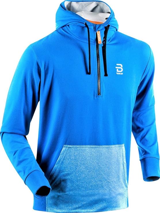 Herren Cargo Hoodie Mit Halb-Reißverschluss - Warmes Sweatshirt Mit Taschen