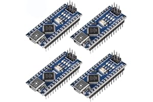 DORHEA for 4PCS Nano V3.0 ATmega328P Nano Board CH340 5V 16M Microcontroller Board, Compatible with Ardu ino Electronics Deve