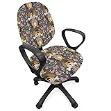 Ambesonne Dog Lover Office Chair Slipcover, Doodle