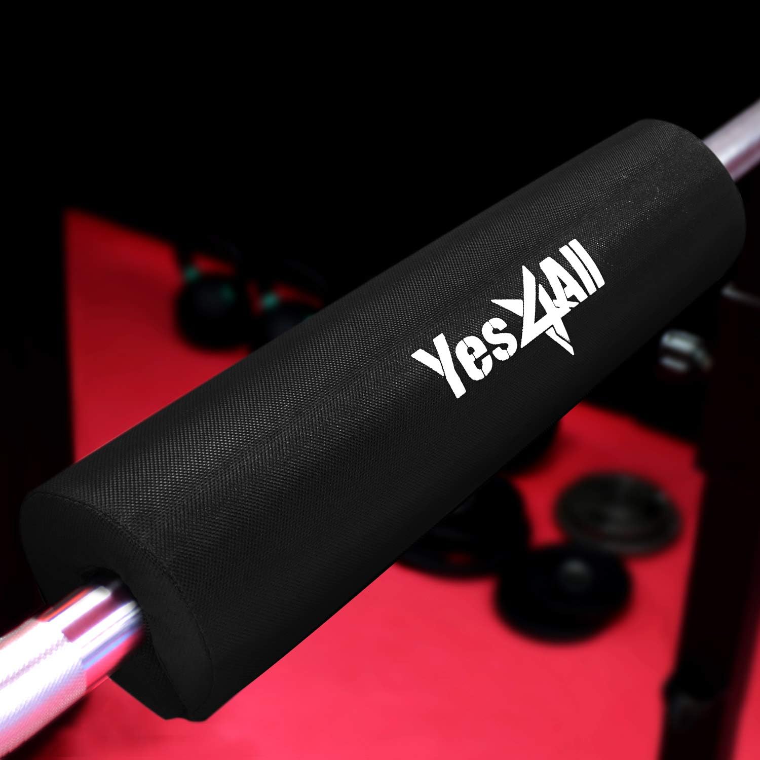 Yes4All Foam Bar Pad – Olympic Barbell Pad – Barbell Squat Pad – Barbell Neck Pad for Squats, Hip Thrusts – Weight Lifting Bar Pad (Black, Single) : Sports & Outdoors